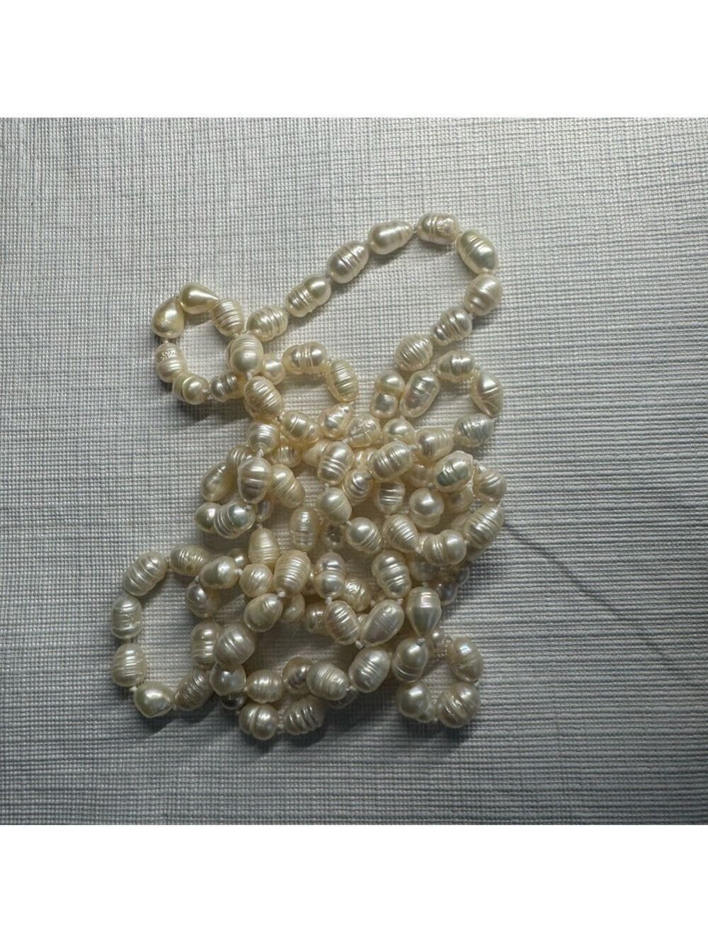 Real  Pearl Necklace Long - Picture 2 of 3